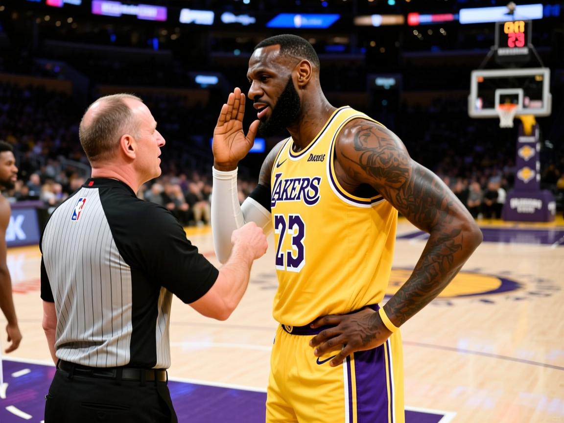 NBA-湖人胜鹈鹕詹姆斯赛中向裁判抱怨 第1张